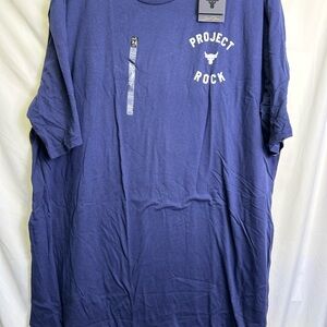 Under Armour Project Rock Blue Tee